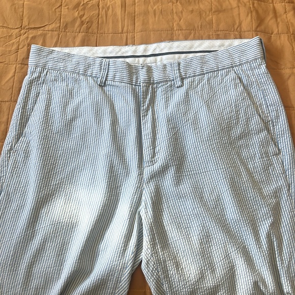 J. Crew boys Ludlow light blue and white seersucker suit - Picture 9 of 14